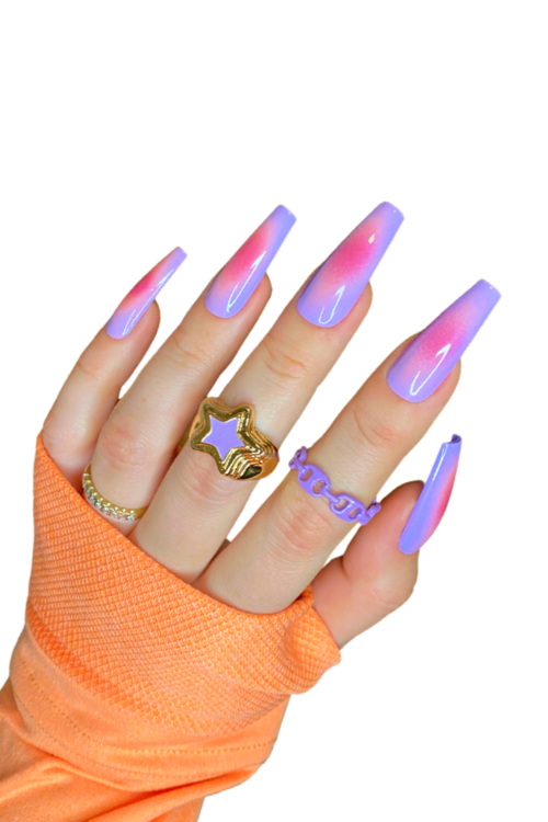 Purple Aura Nails