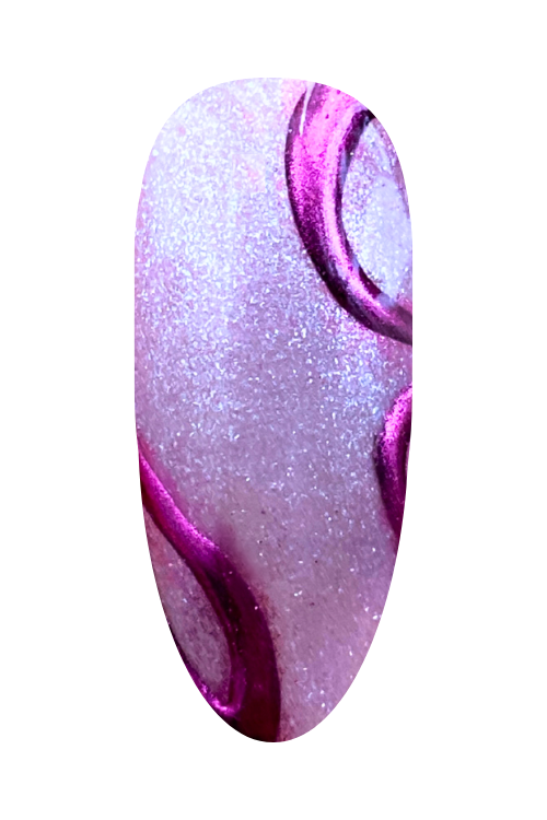 Pink Swirl Nails