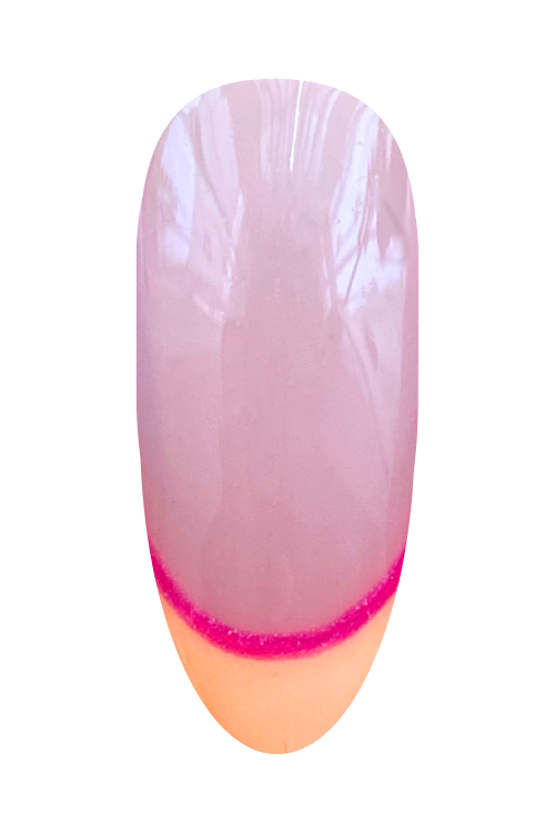 Peach French Tip Nails