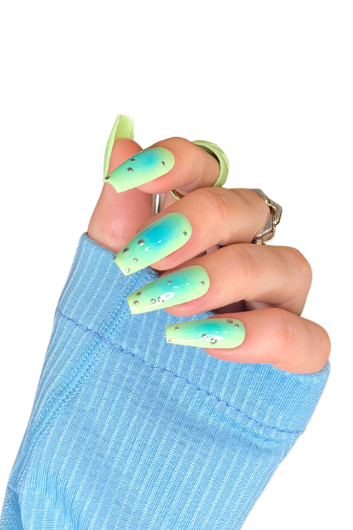 Green Aura Nails