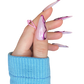 Pink Swirl Nails