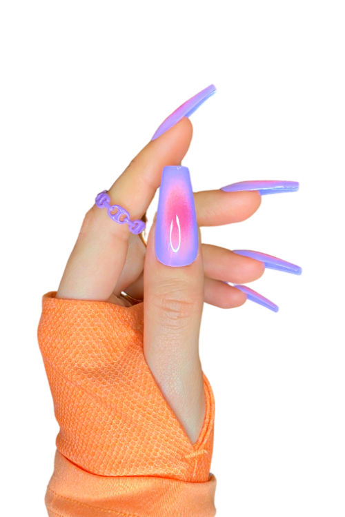 Purple Aura Nails