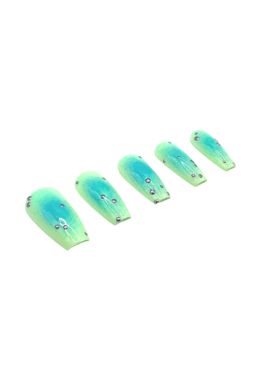 Green Aura Nails