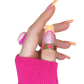 Peach French Tip Nails