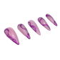 Pink Swirl Nails