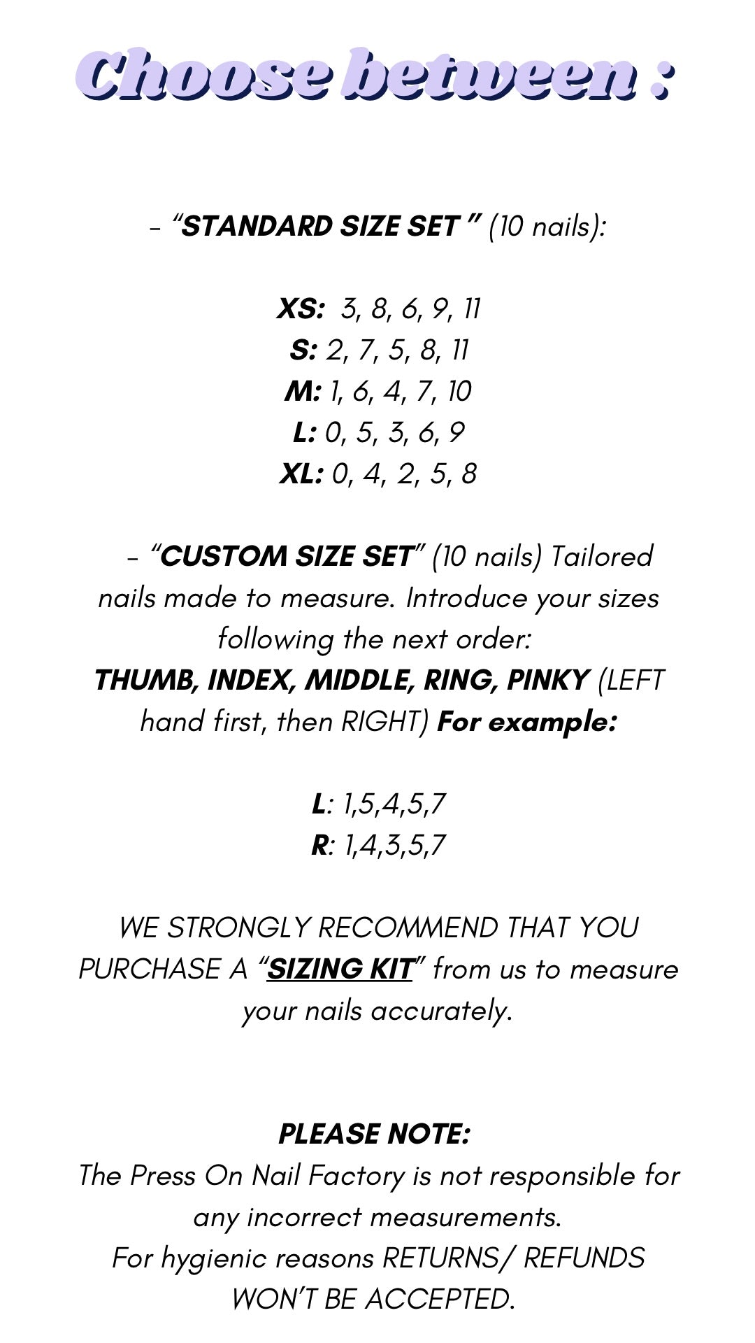 How to measure my nails press on nails